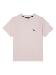 Lacoste Pink Core Logo T-Shirt - Image 1 of 3