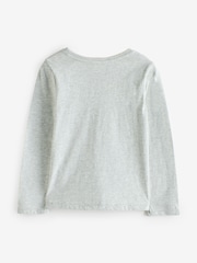 Gap Grey Long Sleeve Graphic T-Shirt (4-13yrs) - Image 2 of 4