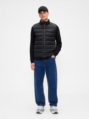 Gap Black Relaxed ColdControl Puffer Vest - Image 3 of 4