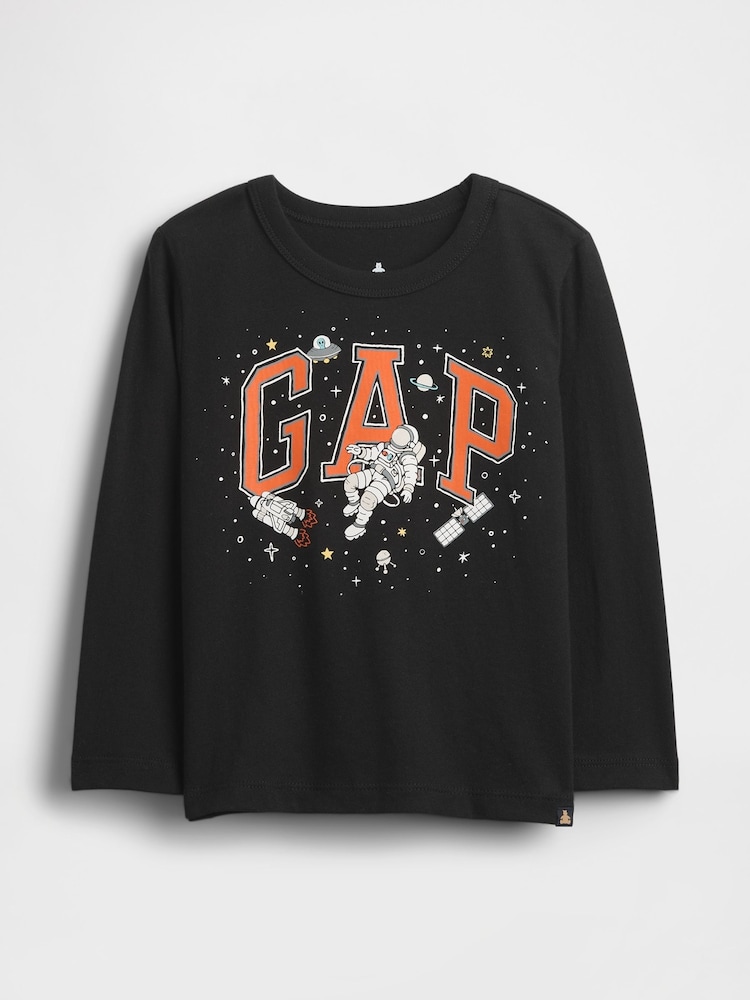 Gap Black Graphic Logo T-Shirt (6mths-5yrs) - Image 1 of 2