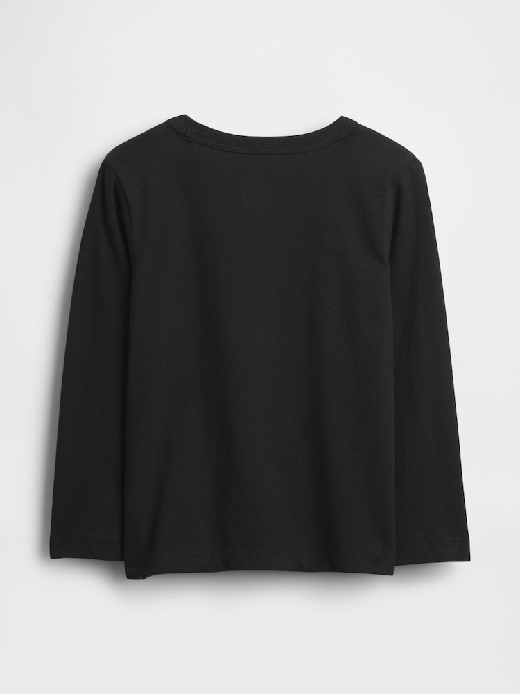 Gap Black Graphic Logo T-Shirt (6mths-5yrs) - Image 2 of 2