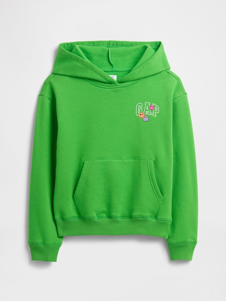 Gap Green Relaxed Logo Hoodie (4-13yrs) (4-13yrs) - Image 1 of 3