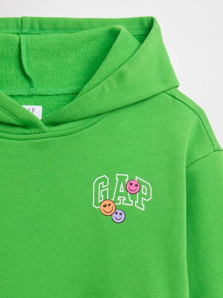Gap Green Relaxed Logo Hoodie (4-13yrs) (4-13yrs) - Image 3 of 3