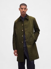 Gap Green Mac Coat - Image 1 of 4