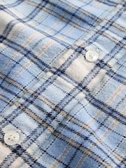 Gap Light Blue Cotton Relaxed Flannel Shirt - Image 4 of 4