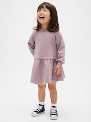 Gap Purple Sweatshirt Dress (2-5yrs) - Image 3 of 3