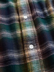 Gap Black Cotton Relaxed Flannel Shirt - Image 3 of 3