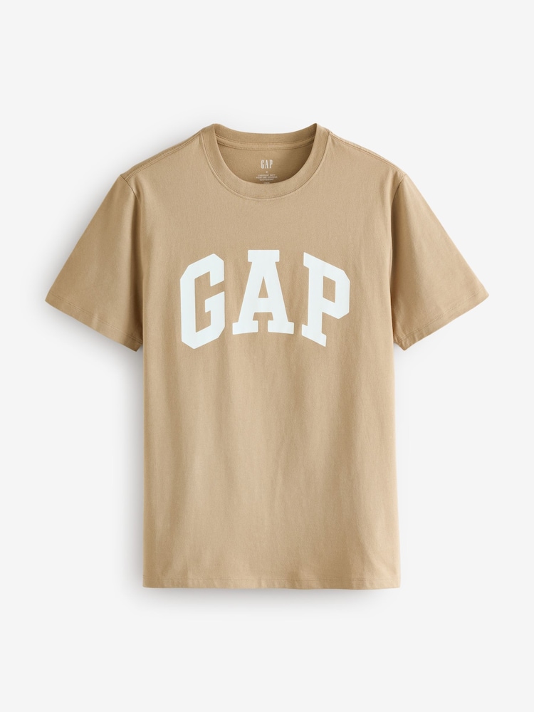 Gap Beige Everyday Soft Logo T-Shirt - Image 1 of 4