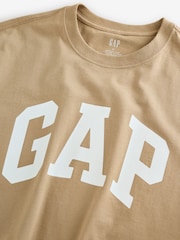 Gap Beige Everyday Soft Logo T-Shirt - Image 3 of 4