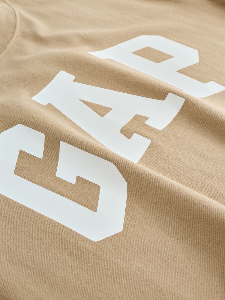 Gap Beige Everyday Soft Logo T-Shirt - Image 4 of 4