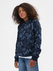 Gap Relaxed Print Hoodie - Imagen 1 de 5