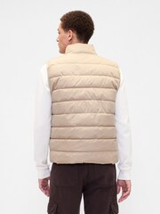 Gap Cream Relaxed ColdControl Puffer Vest - Image 2 of 4