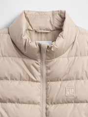 Gap Cream Relaxed ColdControl Puffer Vest - Image 4 of 4