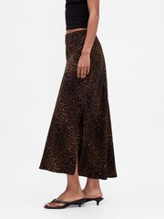 Gap Brown Maxi Slip Skirt - Image 3 of 4