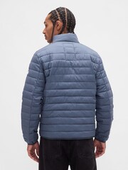 Gap Blue Relaxed Cold Control Puffer Jacket - Image 2 of 4