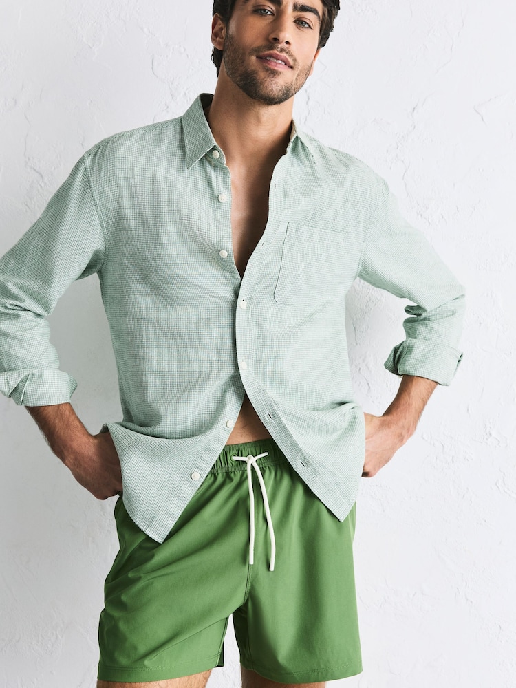 slim fit dress slacks Everyday Happiness Kelly Green Linen Shorts  Shop the Mint