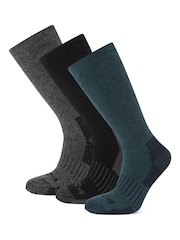 Tog 24 Black Mens Villach Trek Socks 3 Pack - Image 1 of 2