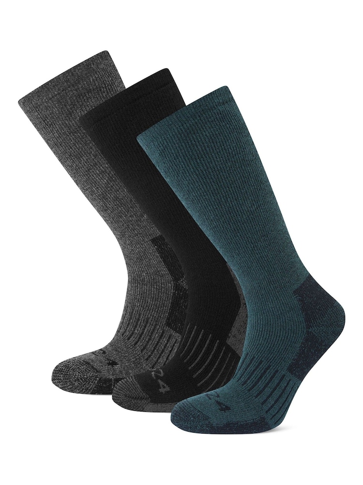 Tog 24 Black Mens Villach Trek Socks 3 Pack - Image 1 of 2 Tog 24 Black Mens Villach Trek Socks 3 Pack - Image 1 of 2