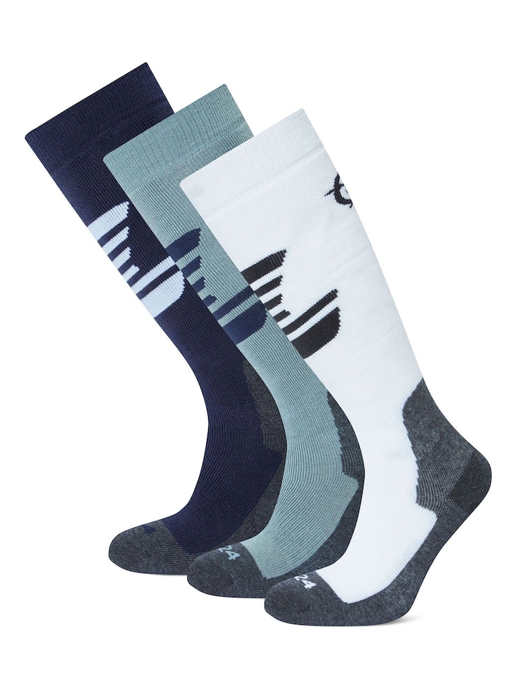 Tog 24 Blue Womens Bergenz Ski Socks 3 Pack - Image 1 of 2 Tog 24 Blue Womens Bergenz Ski Socks 3 Pack - Image 1 of 2