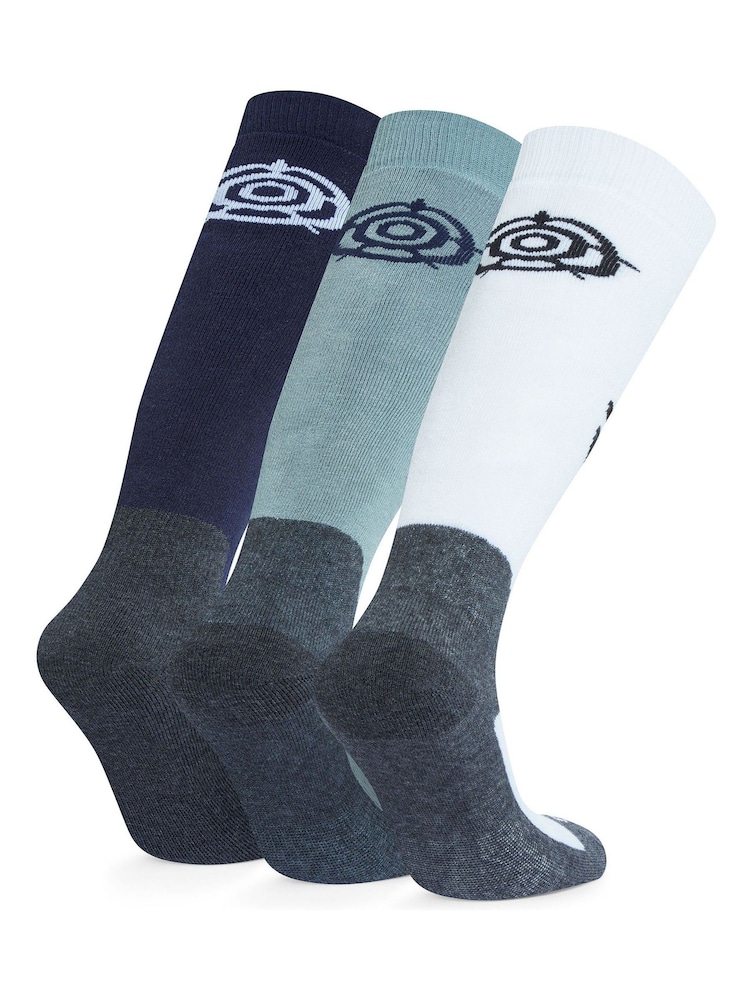 Tog 24 Blue Womens Bergenz Ski Socks 3 Pack - Image 2 of 2 Tog 24 Blue Womens Bergenz Ski Socks 3 Pack - Image 2 of 2