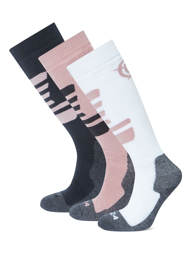 Tog 24 Black Kids Bergenz Ski Socks 3 Pack - Image 1 of 2