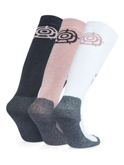 Tog 24 Black Kids Bergenz Ski Socks 3 Pack - Image 2 of 2