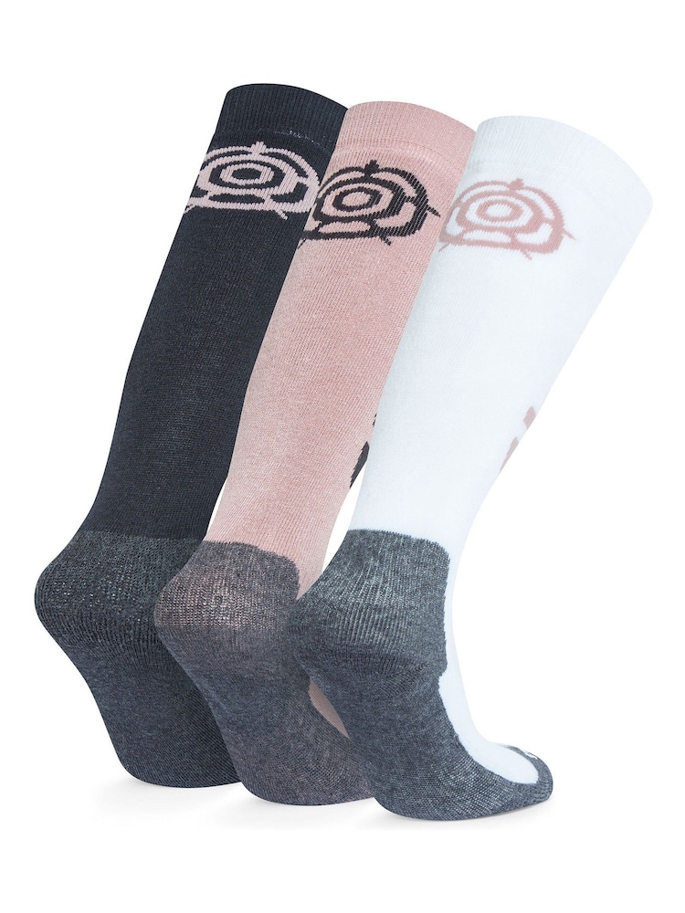 Tog 24 Black Kids Bergenz Ski Socks 3 Pack - Image 2 of 2