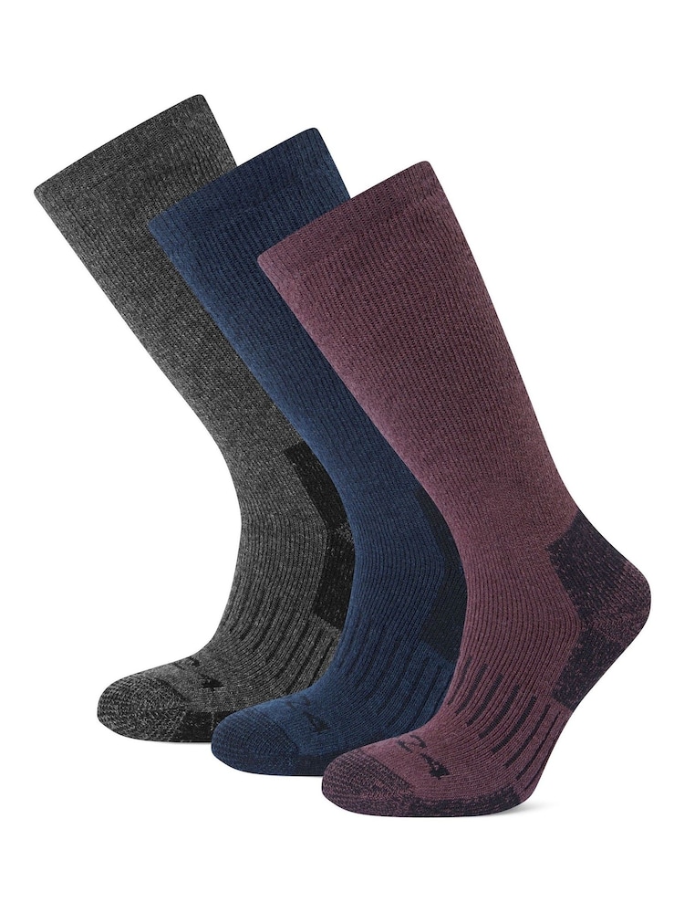 Tog 24 Blue Womens Villach Trek Socks 3 Pack - Image 1 of 2 Tog 24 Blue Womens Villach Trek Socks 3 Pack - Image 1 of 2