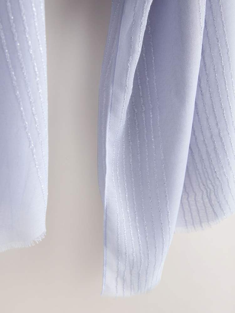 Blue Sparkle Lightweight Scarf - Image 6 of 6