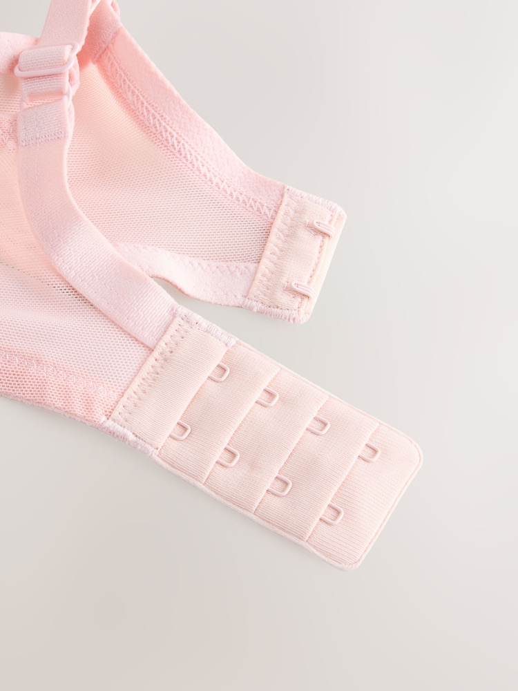 Cream Floral/Green/Pink DD+ Non Pad Full Cup Bras 3 Pack - Image 11 of 11