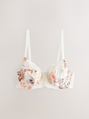 Cream Floral/Green/Pink DD+ Non Pad Full Cup Bras 3 Pack - Image 7 of 11