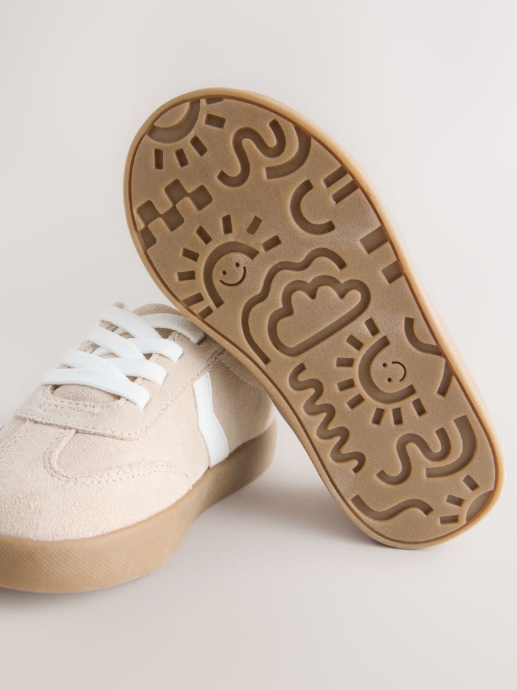 Neutral Elastic Lace Trainers - Image 2 of 5 Neutral Elastic Lace Trainers - Image 2 of 5