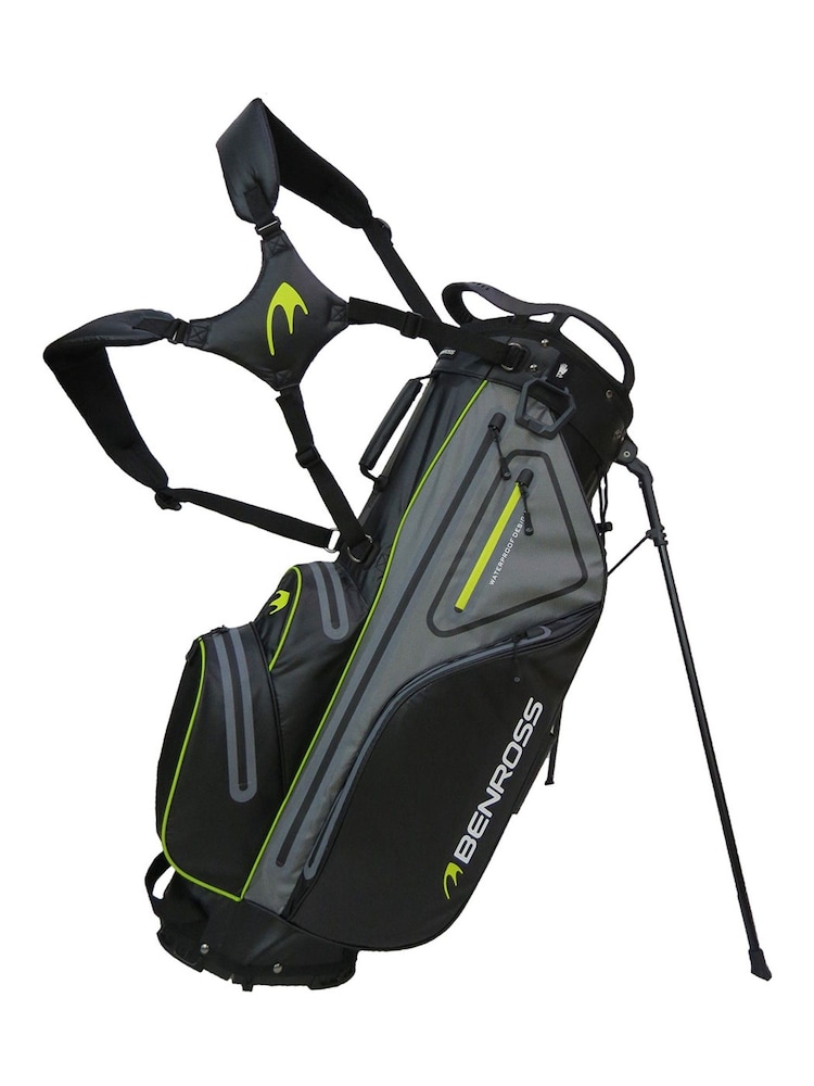 Benross Protec 5 Waterproof Golf Stand Black Bag - Image 1 of 3 Benross Protec 5 Waterproof Golf Stand Black Bag - Image 1 of 3