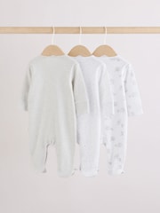 Grey Elephant Baby Sleepsuits 3 Pack (0-2yrs) - Image 2 of 12