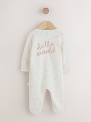 Cream Baby Sleepsuit and Hat Set (0-9mths) - Image 2 of 7