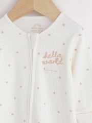 Cream Baby Sleepsuit and Hat Set (0-9mths) - Image 3 of 7