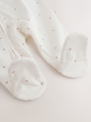 Cream Baby Sleepsuit and Hat Set (0-9mths) - Image 6 of 7
