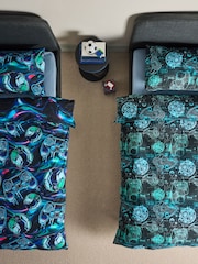 2 Pack Blue Navy Football/Gamer Duvet Cover and Pillowcases Set - Image 5 of 10