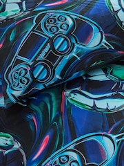 2 Pack Blue Navy Football/Gamer Duvet Cover and Pillowcases Set - Image 8 of 10