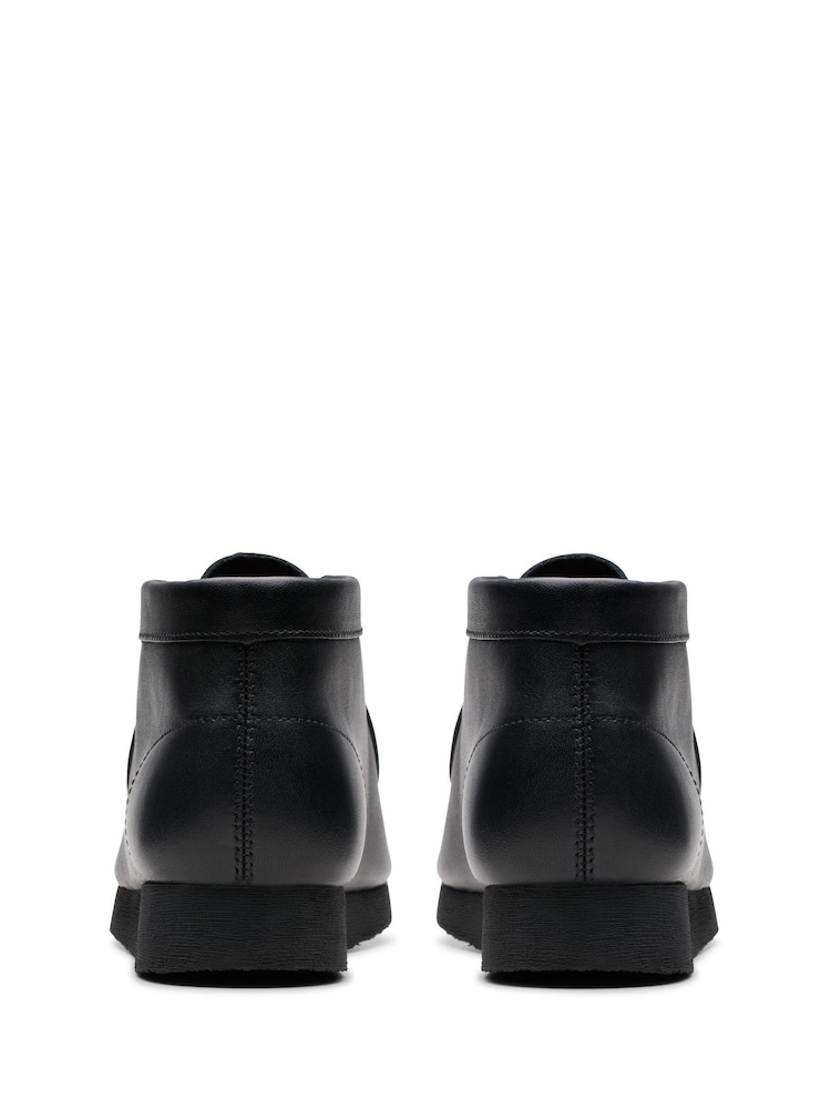 Clarks Black Older Wallabee Boots - Image 6 of 7