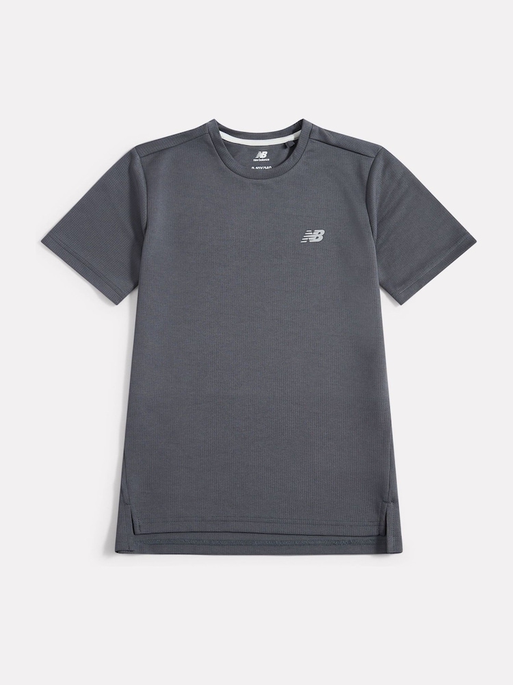 New Balance Grey Kids Athletics T-Shirt - Image 1 of 4