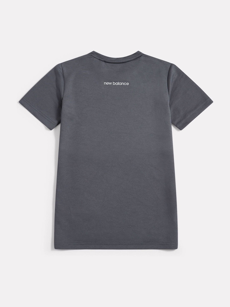 New Balance Grey Kids Athletics T-Shirt - Image 2 of 4