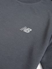 New Balance Grey Kids Athletics T-Shirt - Image 3 of 4