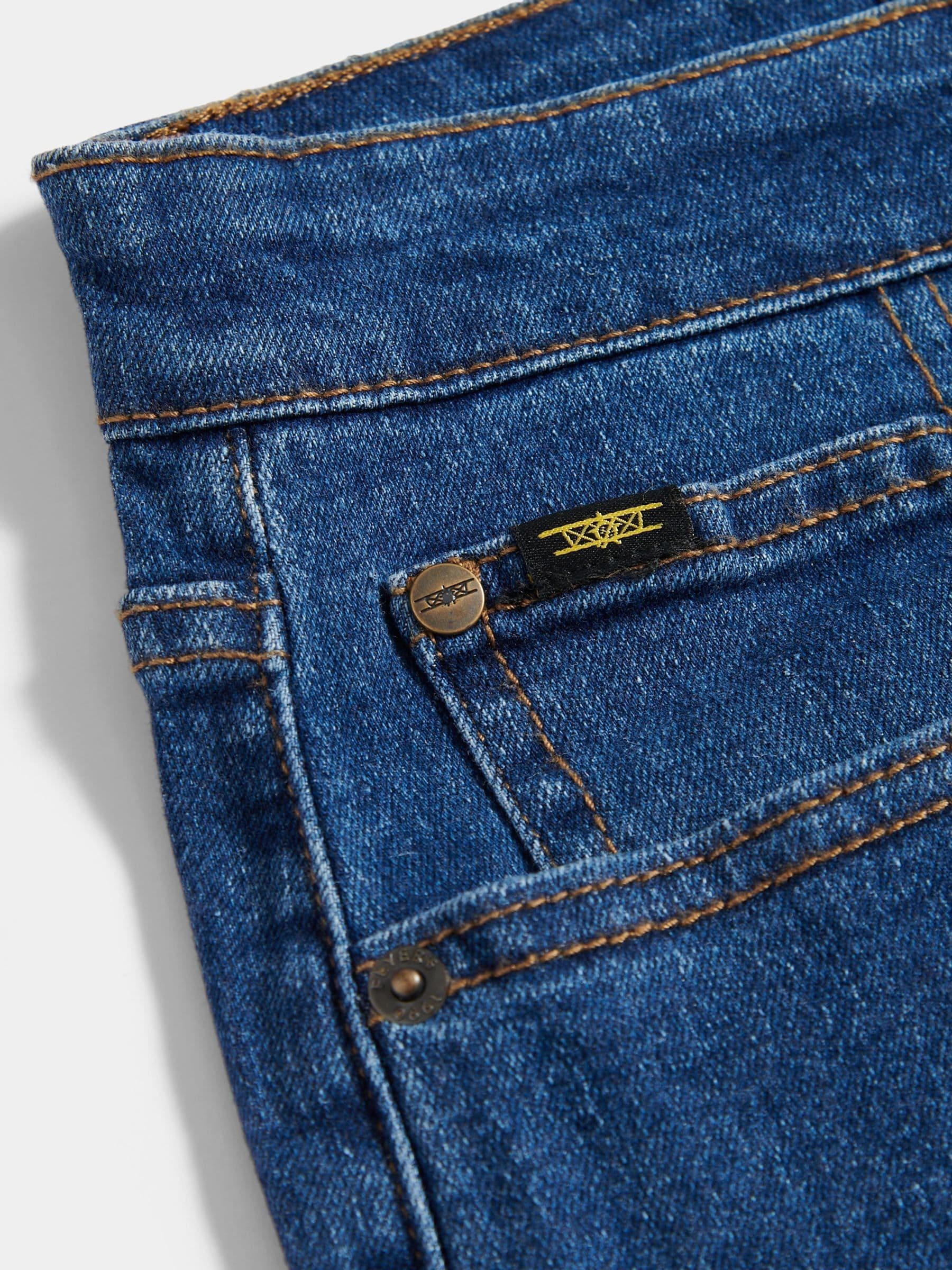 Buy Flyers Dark Blue Straight Fit Jeans from Next Netherlands