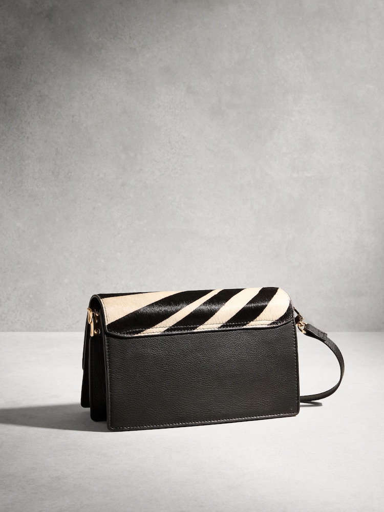 Zebra Leather Cross Body Bag - Image 2 of 5 Zebra Leather Cross Body Bag - Image 2 of 5