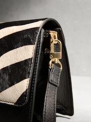 Zebra Leather Cross Body Bag - Image 5 of 5