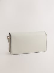 White Hardware Cross-Body Bag - Image 2 of 5