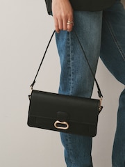 Black Hardware Cross-Body Bag - Image 3 of 8