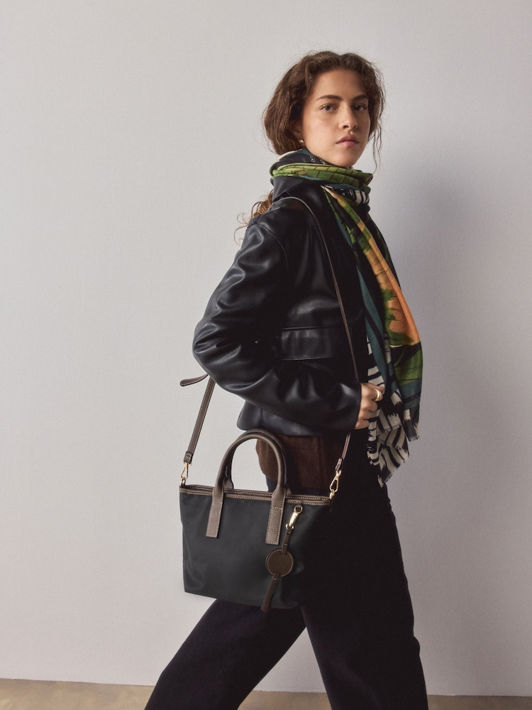 Black Nylon Cross-Body Bag - Image 2 of 10