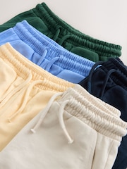 Blue/Yellow/ Navy Blue 5 Pack Jersey Shorts (3mths-7yrs) - Image 9 of 9